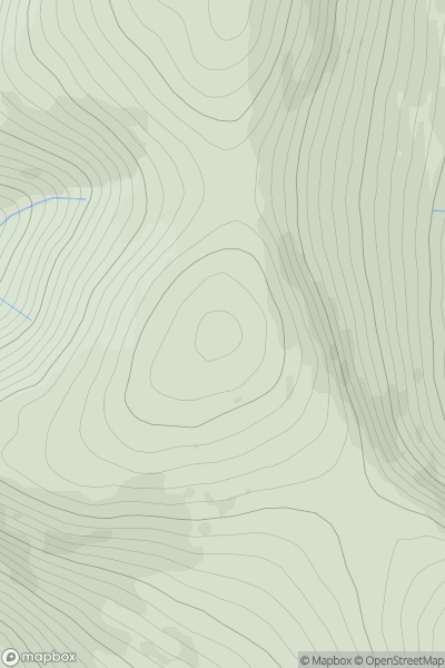 Thumbnail image for Creagan nan Gabhar [Strathyre to Strathallan] showing contour plot for surrounding peak